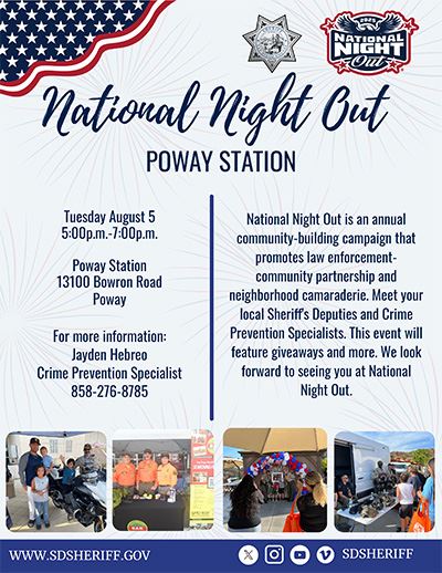 National Night Out in Poway