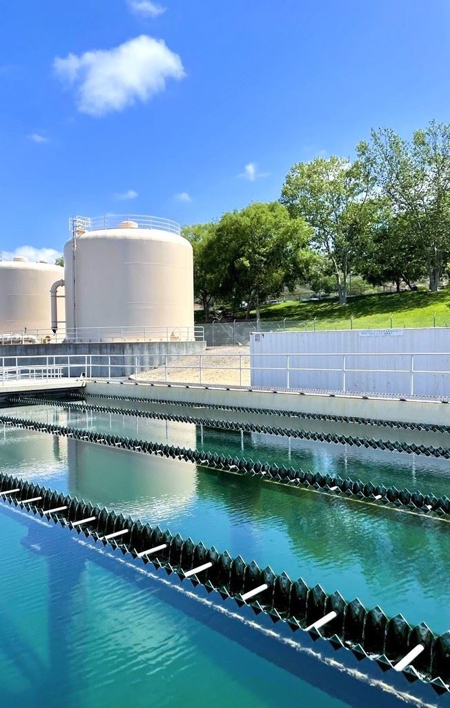 Sedimentation Basin at Lester J. Berglund Water treatment plant
