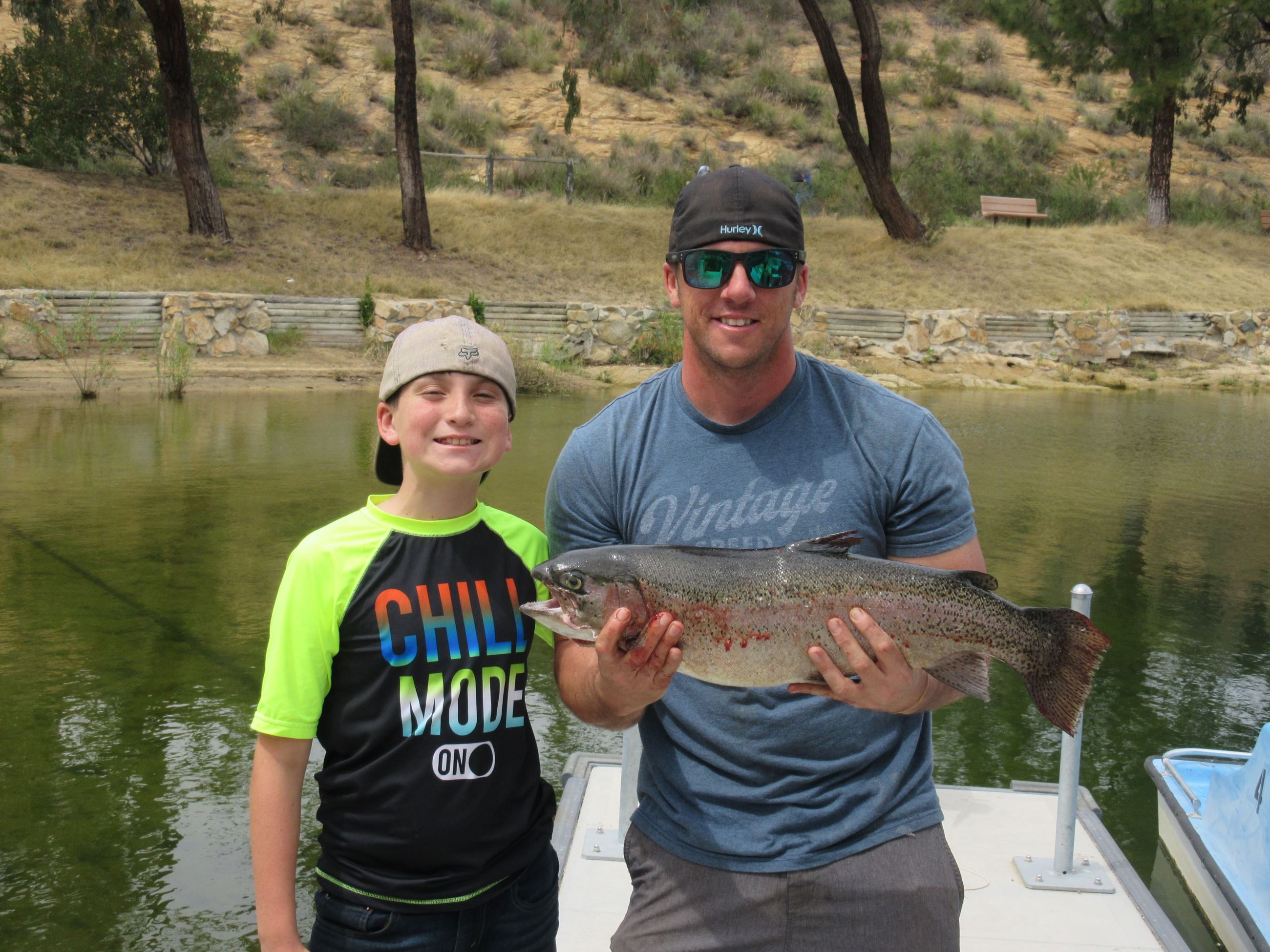 John and Dominic (9) Maisonave, Ramona, 15 April 2018, 8lb , Fishing Pier, Spinner