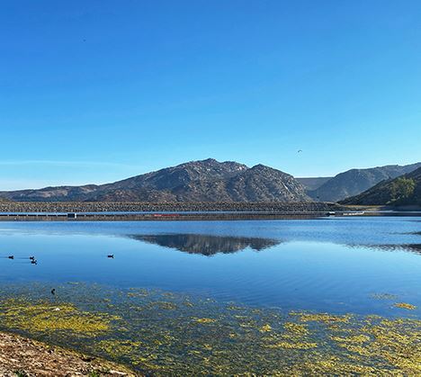 Morning view at Lake Poway
