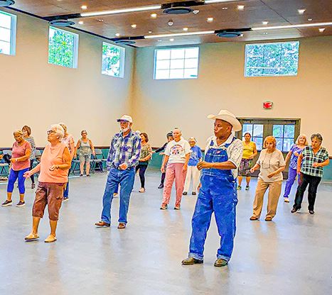 line dancing older adult class