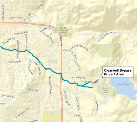 map of water flushing week of dec 5