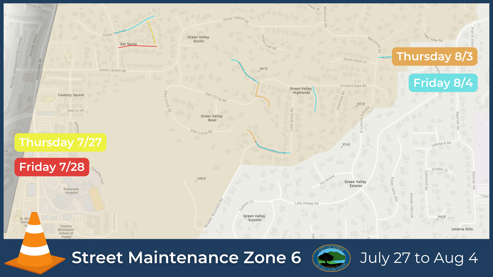Asphalt Repairs Schedule July 27 part 3
