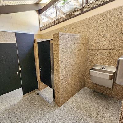 Valle Verde restroom interior remodel