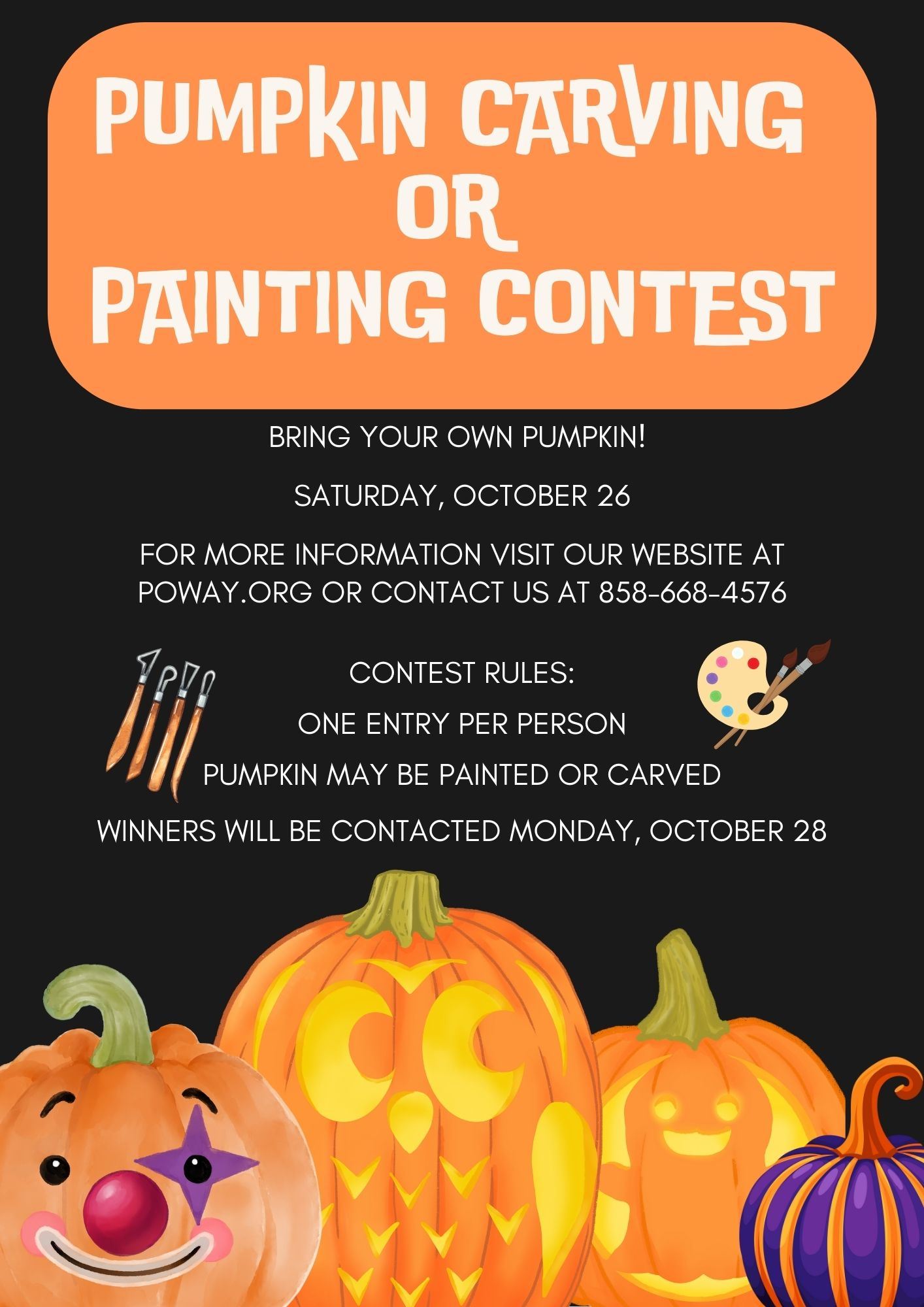 Pumpkin Carving or Painting Contest 