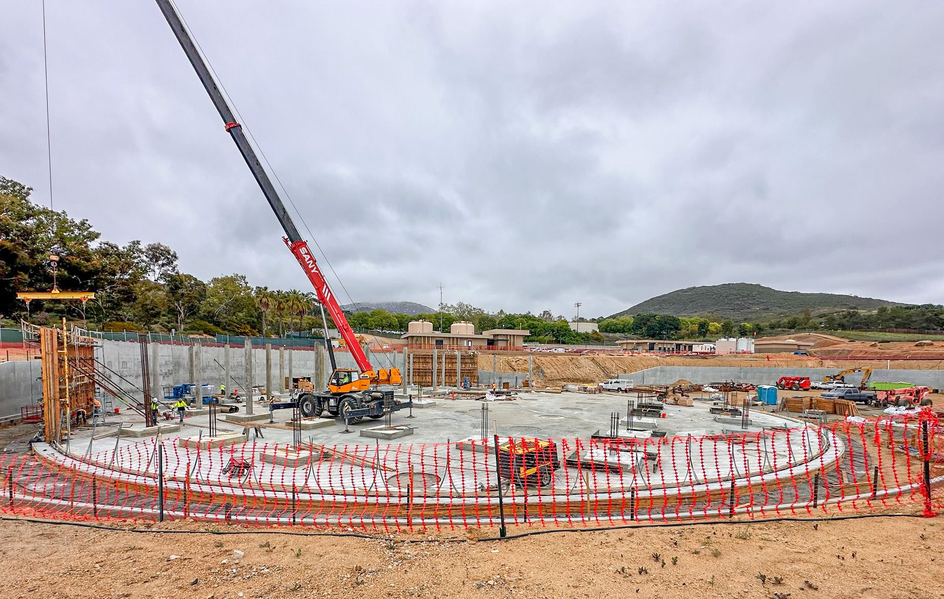 Clearwell progress north tank walls