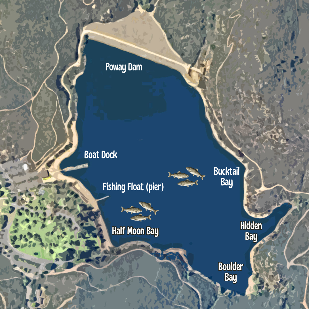 Lake Poway map