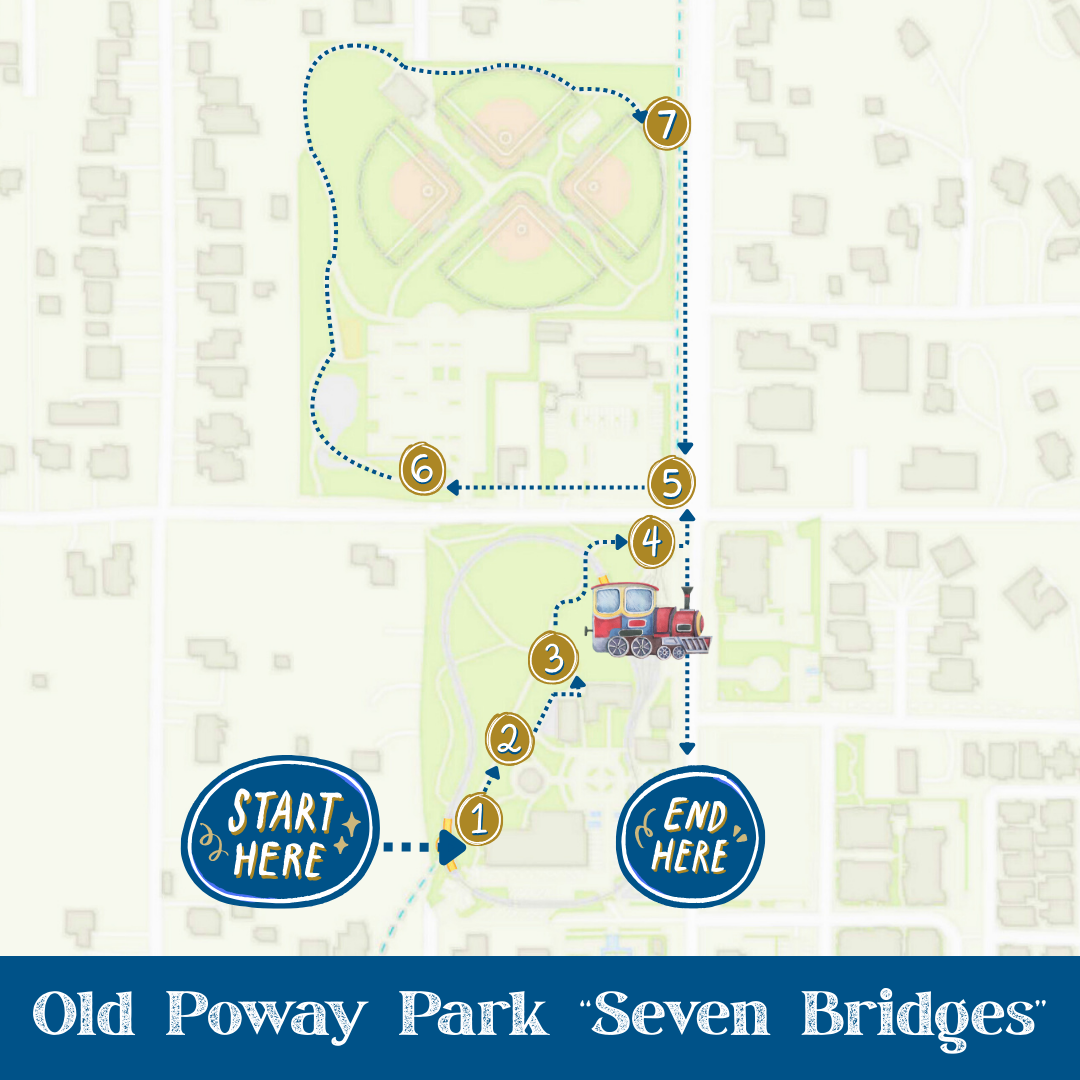 Old Poway Park bridge map