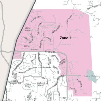 Map of Street Maintenance Zone 1