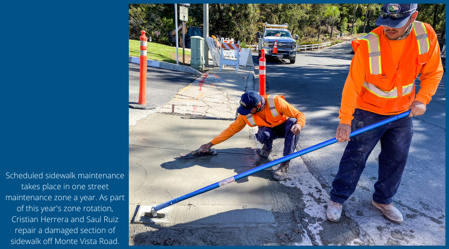 Street Maintenance Spotlight - sidewalk repair